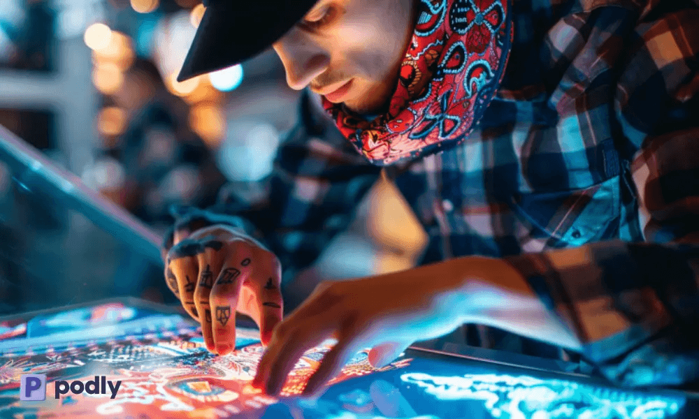 Selling the bandanas on many events like bazaars, concerts, exhibtions Etc