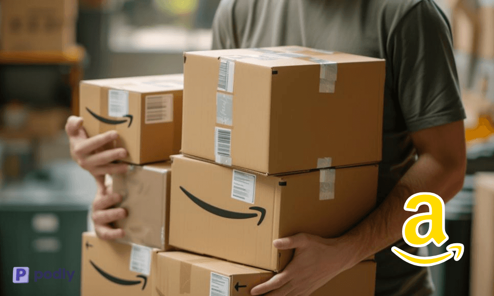 T Shirts deliver by Amazon primary shipping address on USA Address
