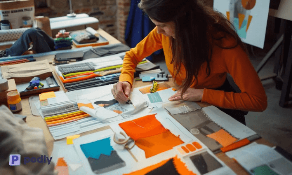 Scarf production with multi dimensions